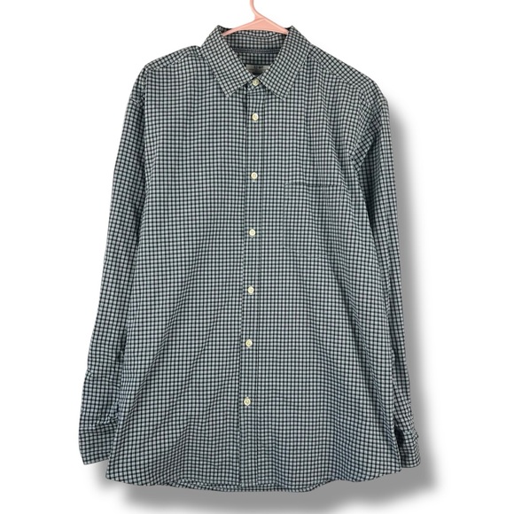 Old Navy Other - Old Navy Everyday Shirt Men's L Large Blue Stretch Cotton Long Sleeve